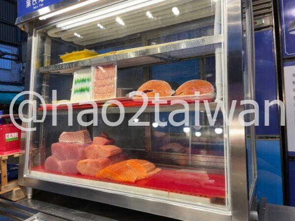 葉氏海鮮 Yeh‘s Fish 中央市場店の注文メニュー（生魚片の種類と価格）