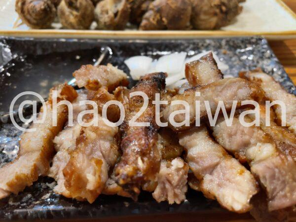 烤鹹豬肉(部落炭烤の塩漬け豚肉の炭烤)